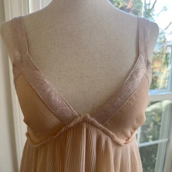 RARE FP ONE Ballet Pink Sheer Babydoll Top BEAUTIFUL DREAMY Sz XS - Picture 5 of 17